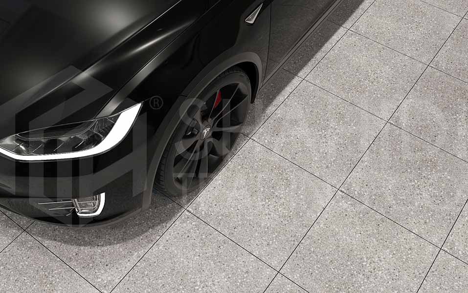 سرامیک کف پارکینگ مدل برن کاشی تبریز Parking Ceramic